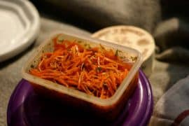 Saladas de cenoura com cara de verão