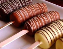 picole banana chocolate