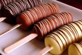 picole banana chocolate