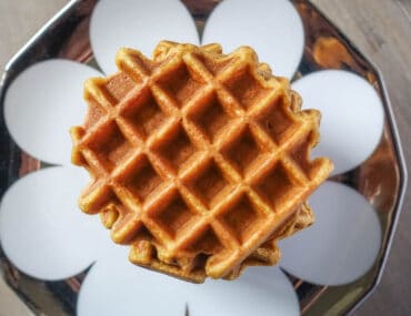 waffle de batata doce